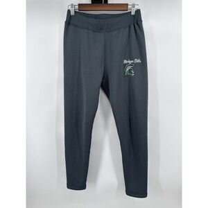 Concepts Sport Michigan State Spartans Fleece Lined Leggings Gray Womens Medium